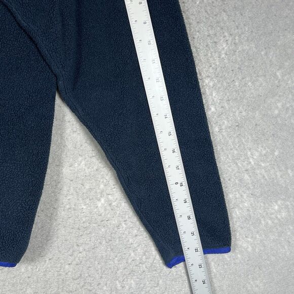 Patagonia Synchilla Sweatshirt Mens Medium Blue Snap Fleece 1/4 Pullover Outdoor - Picture 7 of 11